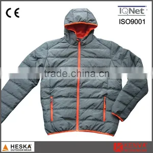 Melange Color Mens Winter Jacket Warm Quilted Padded Jacket thumbnail-3