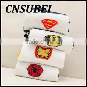 Super Hero Sock Men Stripes Knitted Cotton Sock thumbnail-2