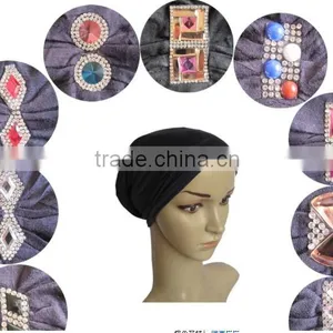 Europe and the United States Selling Indian Hat Muslim Hat Stretch Sweat Cloth Head Cap Arabic Hot Diamond Hat Custom Made thumbnail-1