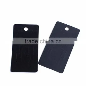 Paper Jewelry Display Card Rectangle Black 10cm(3 7/8") x 5cm(2"), 1 Piece thumbnail-3