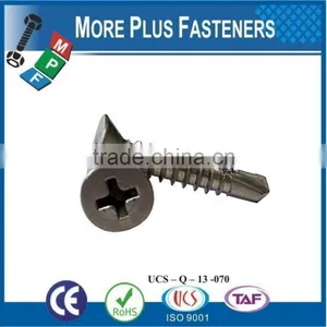 Made in Taiwan Philips Recess Flat Head Countersunk Self Drilling Screw Stainless Steel of Carbon Steel Zinc Plated OrPhosphated thumbnail-1