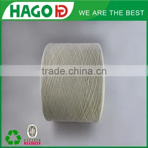 NM34 TEX29.5 Ecru Knitting Recycled Cotton Fabric Yarn for Weaving in Stock thumbnail-3