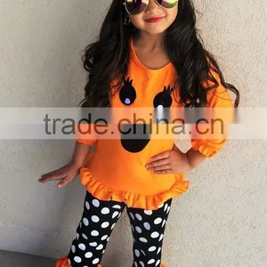 Soft Cotton Polka Dots Halloween Girl Outfits thumbnail-5
