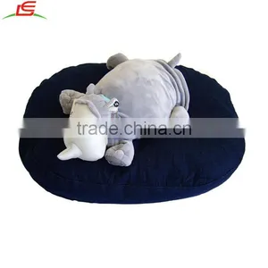 Custom Monkey Rhinoceros Plush Dog Toys on Bean Bag Dog Bed thumbnail-4