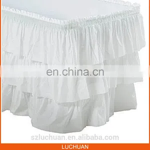 Home Textile High Quality Product Ruffle Any Color Table Skirt Designs thumbnail-1
