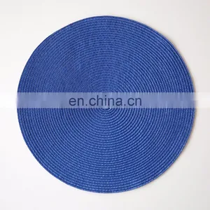 Black Plain Round Plastic Placemat ROUND PLASTIC PLACEMAT thumbnail-5