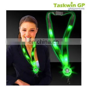 2017 Flashing Led Lanyard, Flash Lanyard, Ribbon With Custom Design thumbnail-1
