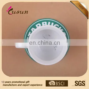 Promotional Hot Selling Custom Cheap Colorful Round Rubber Coasters thumbnail-6