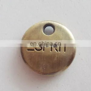 Custom Logo Gold Heart Metal Clothing Labels Garment Accessories thumbnail-3