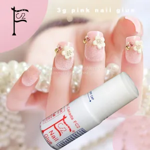 3g Pink Nail Glue Cyanoacrylate Nail Art for Stick Fake/artificial Nail thumbnail-1