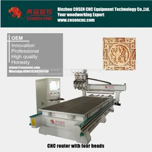 Cnc Wood Automatic Router With Four Heads thumbnail-3