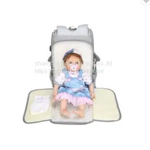 Diaper Bag Large Capacity Mother Maternity Backpack With Changing Mat and Milk Bottle Bag thumbnail-5