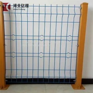 Home Outdoor Decorative Welded Wire Mesh Metal Curved Panel 3D Garden Fence thumbnail-5