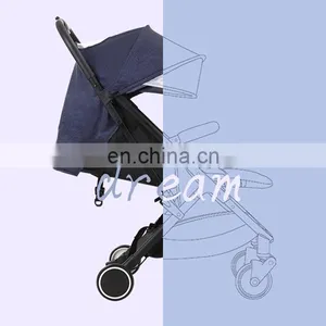 Lightweight Fiber Heated Adjustable Handle Baby Stroller thumbnail-4