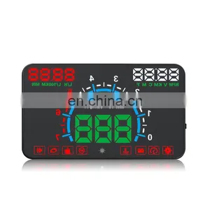 2020 5.5 Inch Smart LCD HUD Driving Head up Display for Universal Vehicle Apply to Cars With OBD2 Interface thumbnail-2