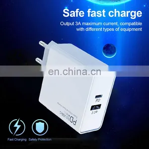2020 New Product PD 45W Adapter Charger Mobile Phone Fast Charger USB C Wall Charger Support Power Adapter For IPhone 11 Pro Max thumbnail-3