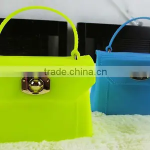 2013 New Arrival Cheap Rubber/pvc/silicone Women's Summer Jelly Handbag, Cute Tote Bag thumbnail-1