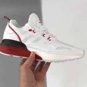 Adidas Originals ZX 2K Boost in White/Black For Sale thumbnail-3