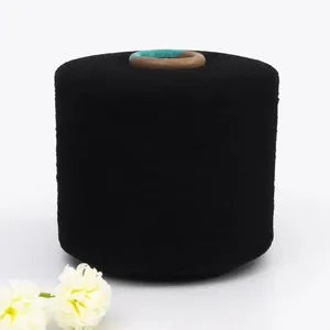 10s/12s/16s/20s Black Melange Yarn Dyed Cotton Yarn Recycled Cotton Knitting Yarn for Socks thumbnail-2