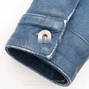 MEN'S NEW FASHION WASHED COWSKIN GENUINE LEATHER JACKET F/W2021 thumbnail-3