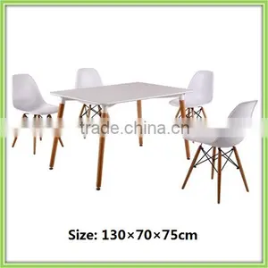 Hot Sale White Garden Outdoor Plastic Dining Table Set thumbnail-1