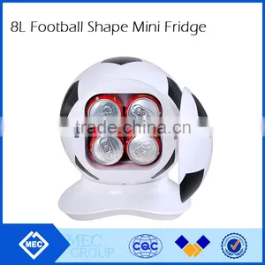 8L Cans Football Shape Design Mini Fridge Mini Cooler Warmer thumbnail-1