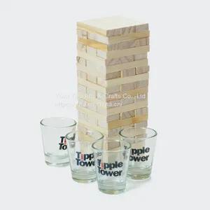 Adult Wooden Tipple Tower Drinking Game, Tower Stacking Game thumbnail-5