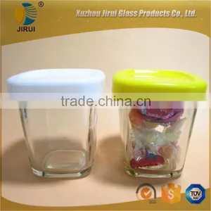 Glass Candle Jar With Plastic Cap Wholesale thumbnail-1