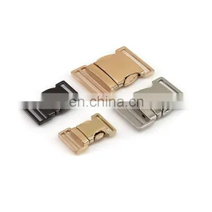 High Quality Thicken Metal Zinc Alloy Buckle Dog Collar Quick Side Release Buckle For Dog Accessories thumbnail-1