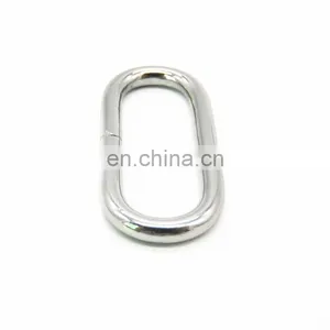 38mm Silver Metal Oval O Ring Buckle For Bag thumbnail-3