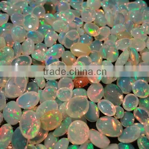Ethiopian Fire Opal Cabs Calibrated Size Oval Strands Beads Cabochon Semi Precious Stones thumbnail-1