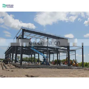 Single Pitch Roof Portal Frame Steel Structure Two Story Building Warehouse thumbnail-1