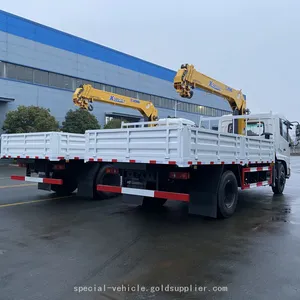 Dongfeng On-board Lifting and Transportation Vehicle Equipped With a 5-ton Crane thumbnail-5