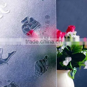 3~19mm Low Iron Acid Etched Frosted Glass Pattern Glass for Door thumbnail-1