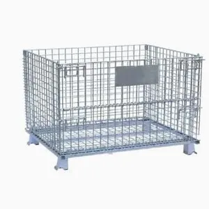 Wire Mesh Containers for Grocery Store Wire Mesh Cage Stillage thumbnail-4