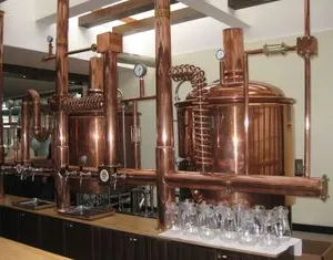 Micro Hotel Beer Factory Machine Small Scale Brewing System 1000L 3mm Thickness thumbnail-2