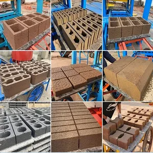 High Quality Semi-automatic Hollow Cement Concrete Block Maker Machinery Brick Making Machine Price thumbnail-6