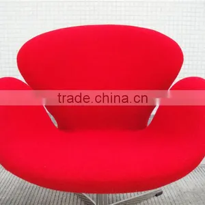 Fiberglass Modern Restaurant Swan Chair Yellow thumbnail-5