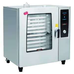 Large Capacity Touch Screen Gas Combi Oven LPG Natural Gas Cooking Oven thumbnail-3