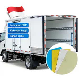 Jakarta Commercial Building FRP Wall Panel Fiberglass Reinforced Waterproof Anti-Corrosion Install Durable Lembaran FRP Panel thumbnail-1