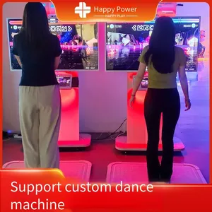Large-screen Two-player Dancing Machine, a Large-scale Coin-operated Entertainment Device for Children's Playgrounds and Video Game Arcades, Like the Famous 