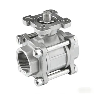 3PC 1000 PSI Ball Valve With ISO5211 Pad | Shaanxi Gold-Stone thumbnail-1