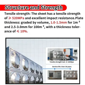 Hygienic Food Grade Stainless Steel Water Tank Drinking Water Reservoir for School thumbnail-4
