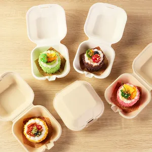 15oz Disposable Bagasse Tableware Bowl With Lid Stackable for Meal Prep thumbnail-5