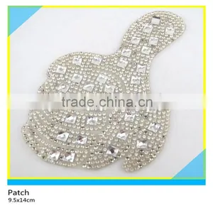 Hotfix Rhienstone Star Design Patch Clear Crystal Rhienstone Applique 7X7cm thumbnail-4