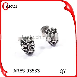 Fashion Earring Designs New Model Stainless Steel Leopard Head Earrings thumbnail-1