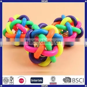 Rainbow Color Soft Rubber Vocal Cheap Balls Pet Toys Ball thumbnail-2