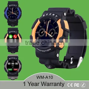 Smart Waterproof Watch NO.1 A10 Clock Sync Notifier Support MIC Bluetooth for Android Phone Smartwatch thumbnail-1