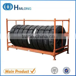 Stackable Auto Warehouse Storage Truck Tire Rack thumbnail-1