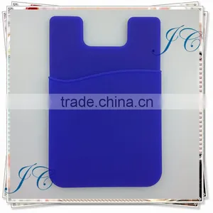 2016 Cheap Promotional Silicone Cell Phone Credit Card Holder With 3M Sticker Smart Wallet thumbnail-2